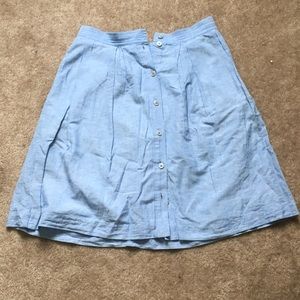 J crew chambray midi skirt size 10